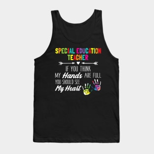 Special Education Teacher SPED Squad Special Ed Tank Top